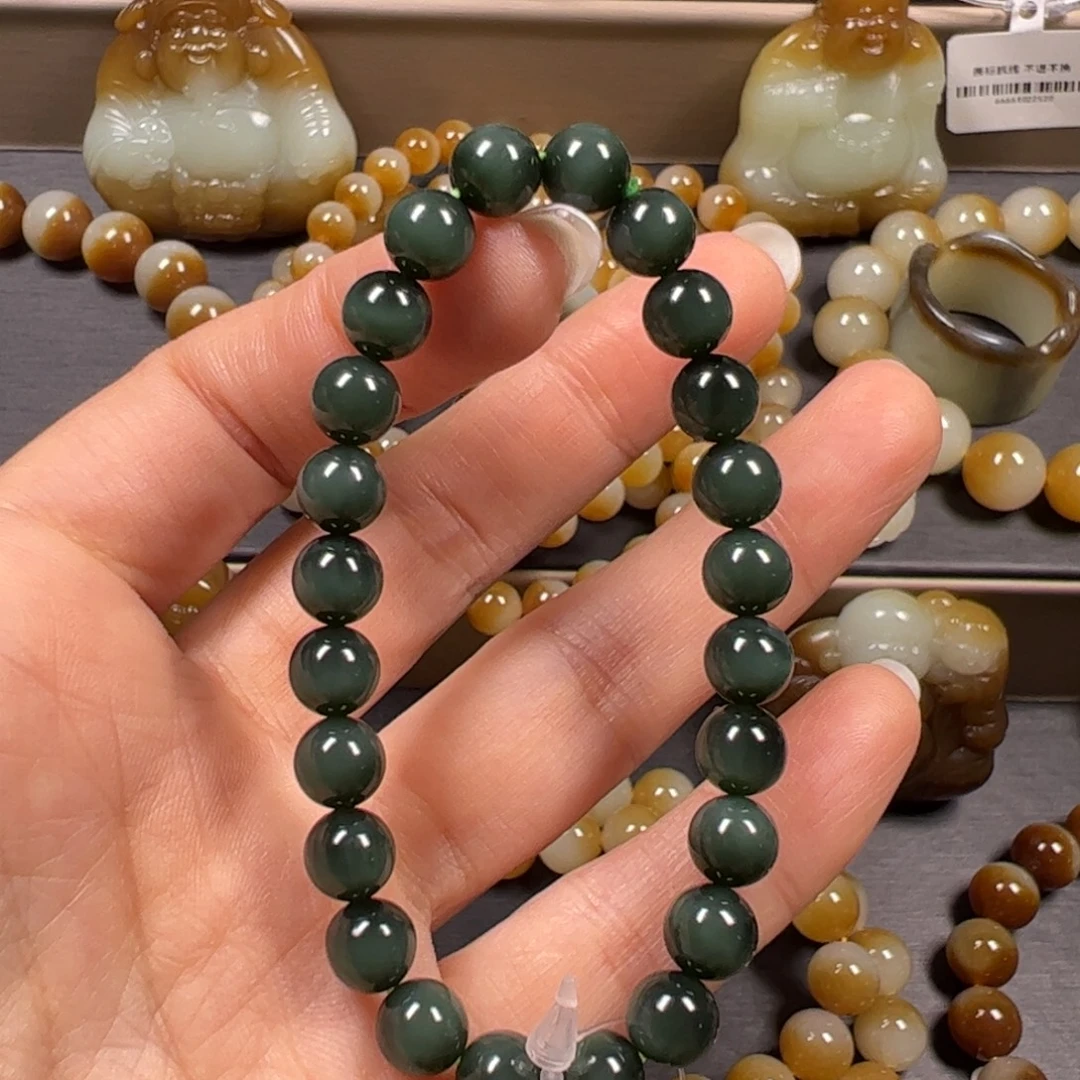 和田玉未镶嵌手链