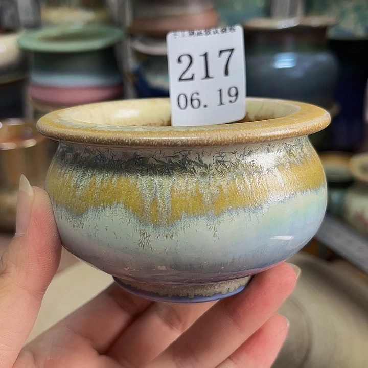 瓷片景德镇陶瓷手工制作口7高6.5