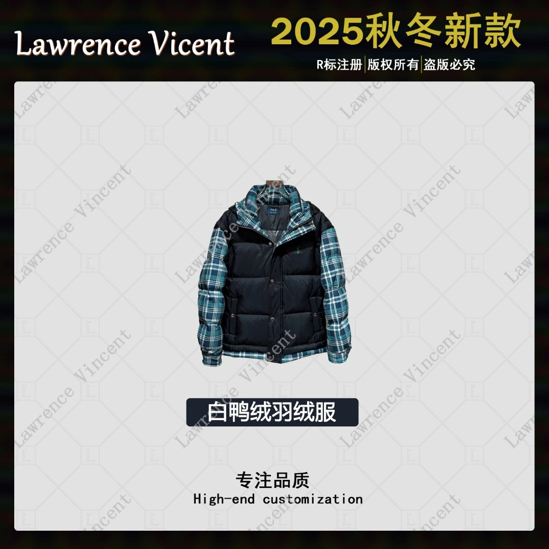 Lawrence Vincent 冬季新款白鸭绒羽绒服百搭潮流男女同款保暖