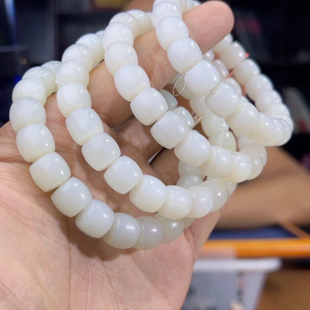 手串未镶嵌和田玉纯天然新疆黑山山流水卡10多样性发其一