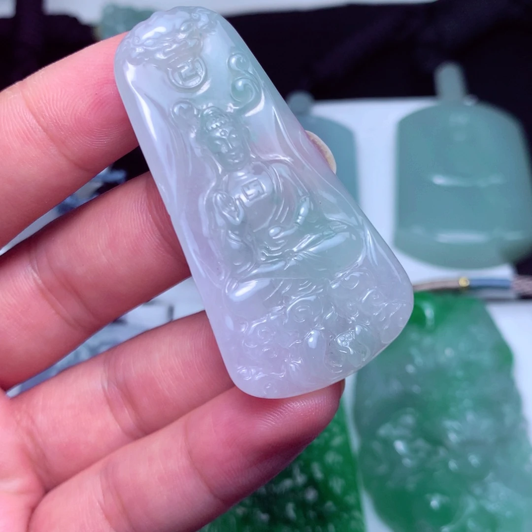 翡翠未镶嵌颈饰天然A货翡翠