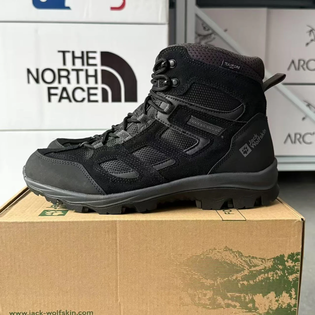 JackWolfskin/狼爪 男款高帮徒步透气户外轻便休闲登山鞋