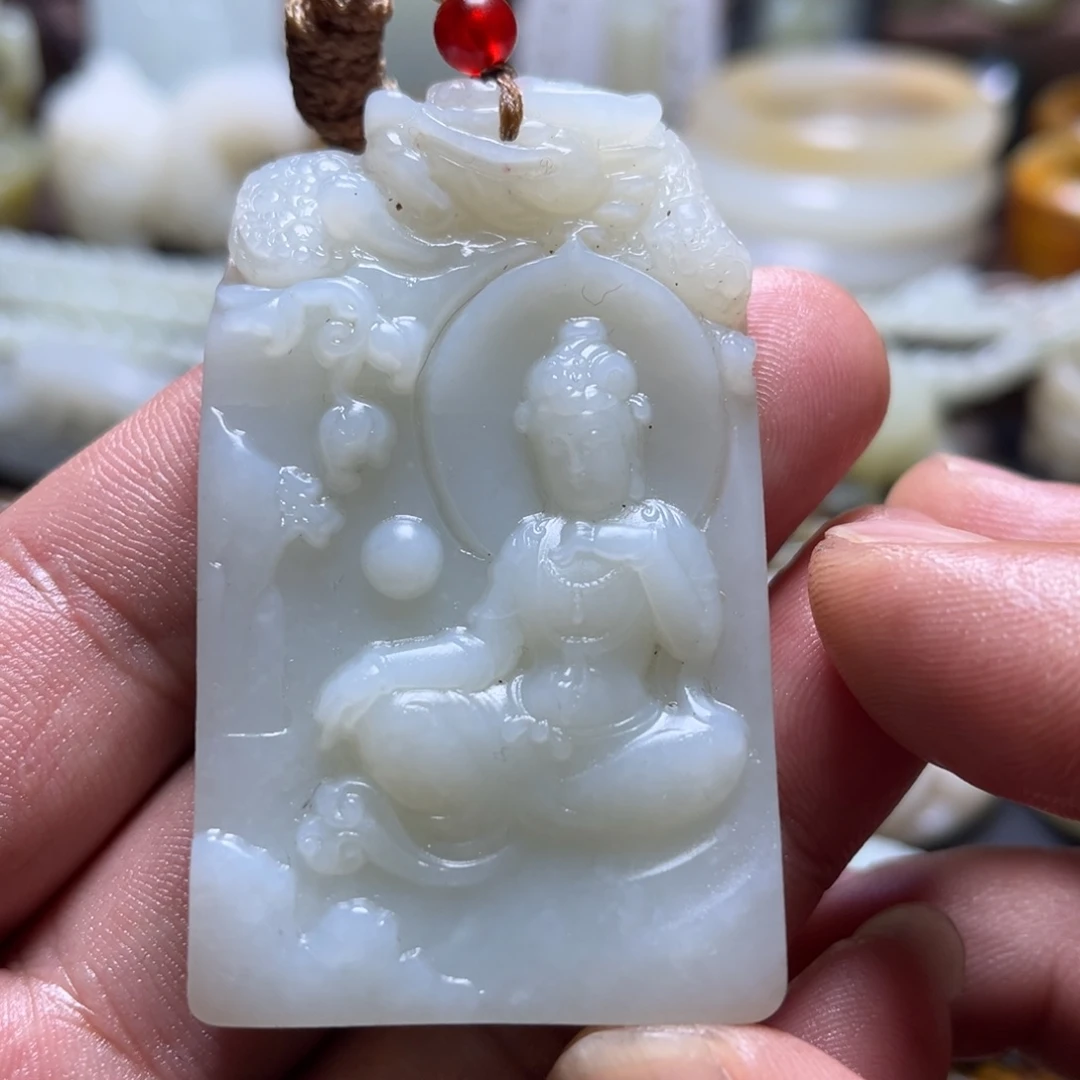 和田玉未镶嵌挂件