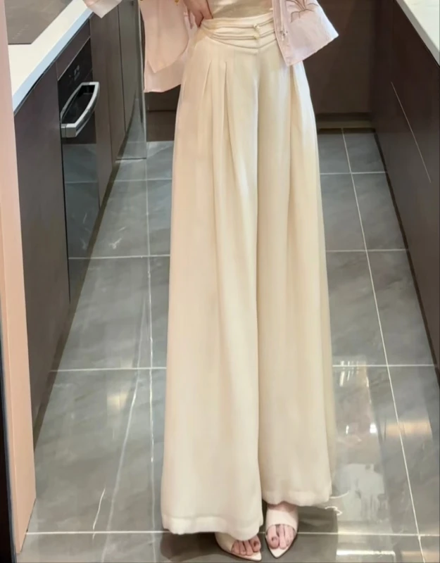 周粥女装铭顺-【白云裤】新中式阔腿裤高腰百搭休闲裤JJC5XXK1649