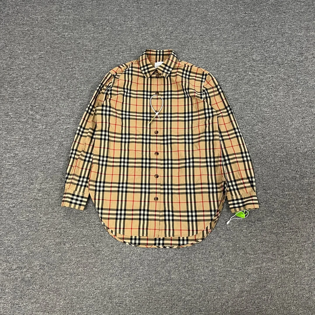 99新 AMIPARIS Burberry格纹衬衫uk6