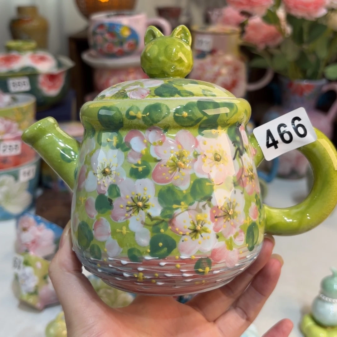 景德镇手绘高温釉下彩陶瓷茶具