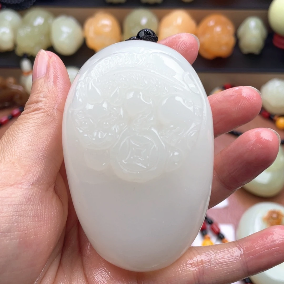 祖***岁石材天然古青石手把件