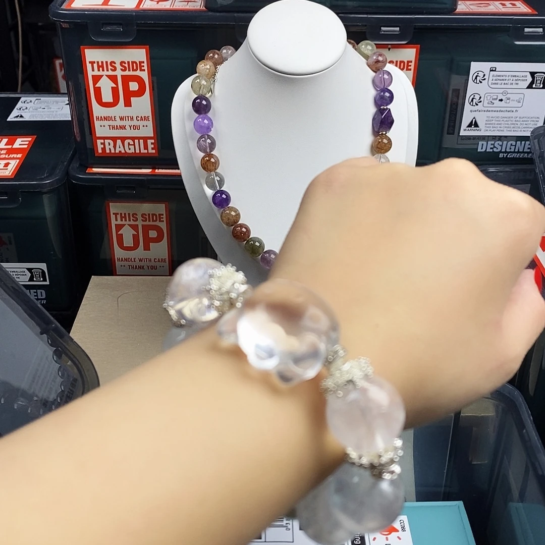 水晶银S925镶嵌手链