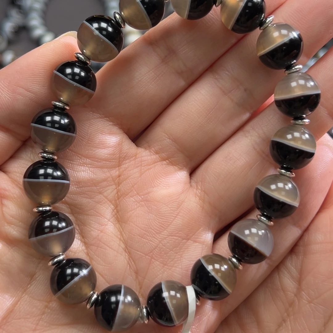 玛瑙/玉髓合金手链