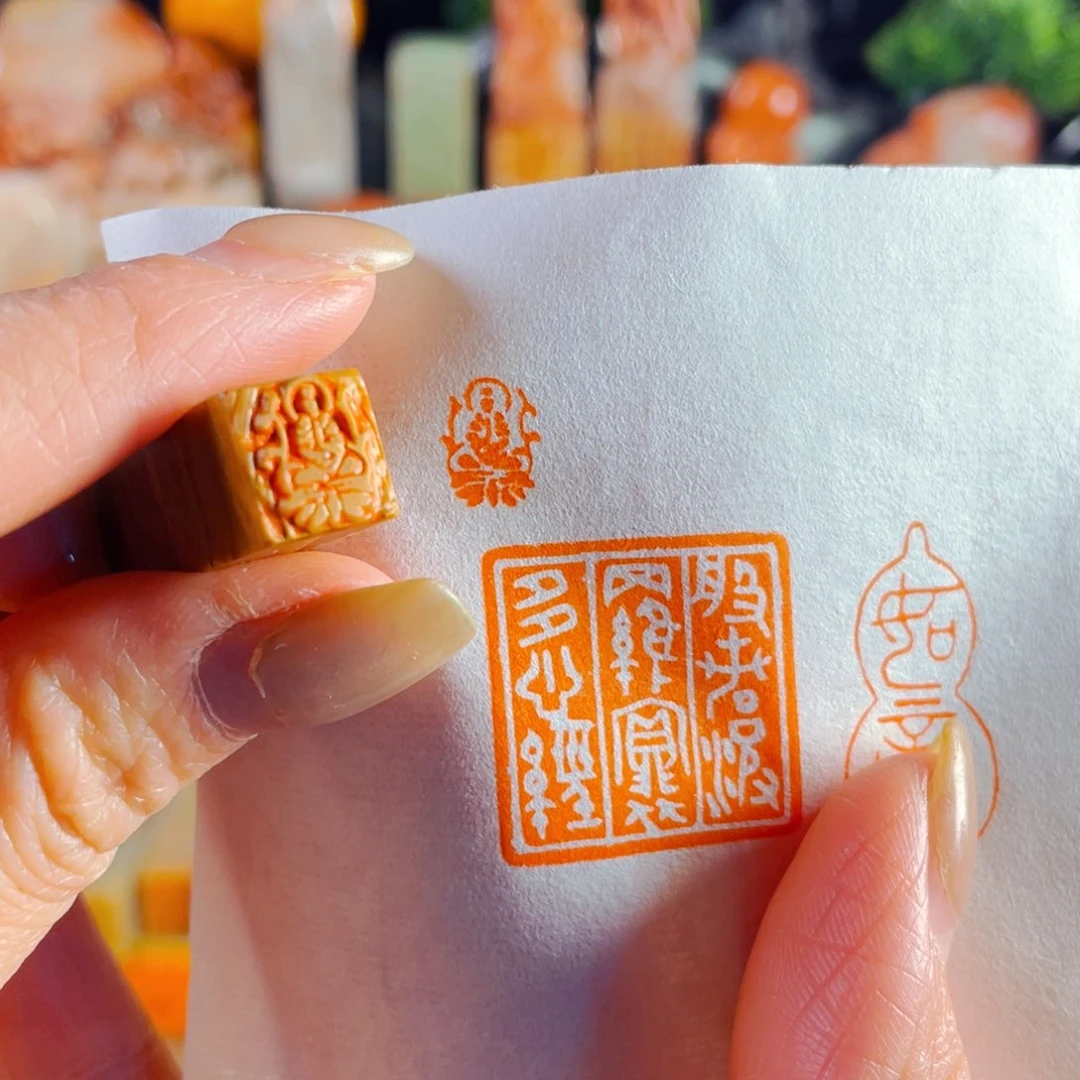 老挝石印石小小佛造像