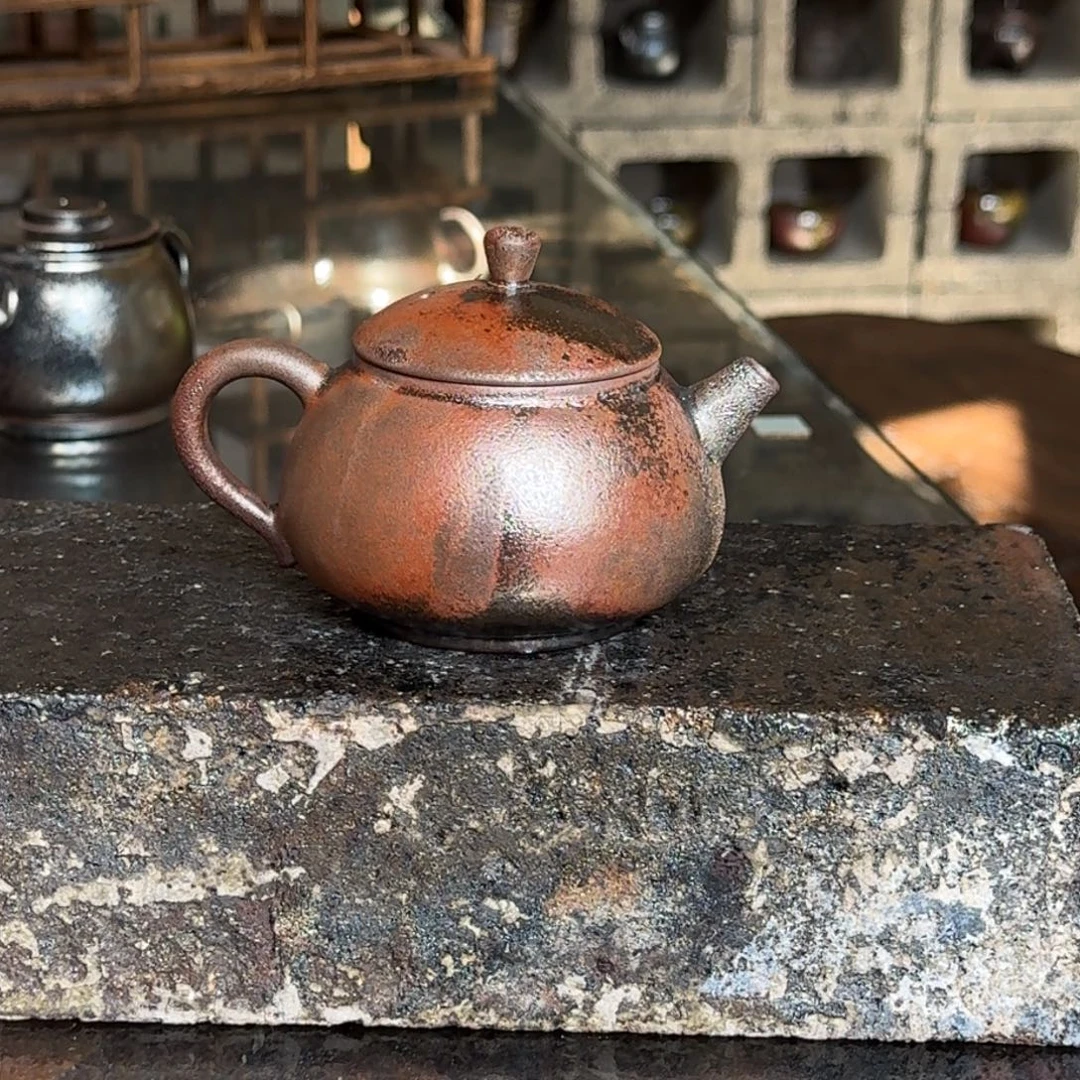 建水紫陶紫泥柴烧茶具
