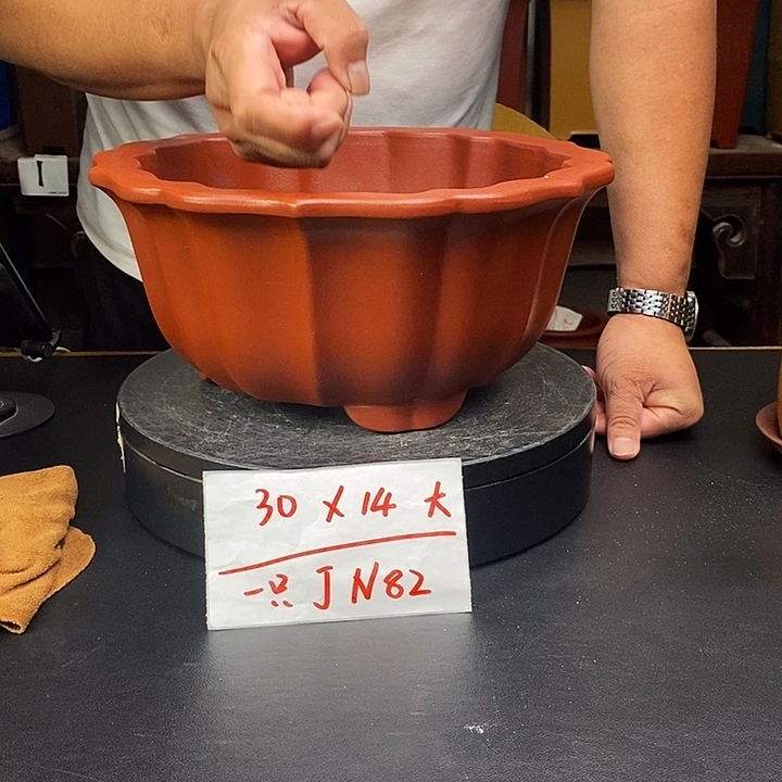 紫砂花盆货号一只JN82