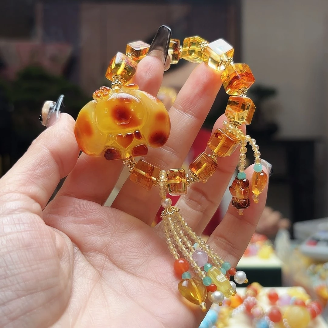 琥珀手链未镶嵌琥珀