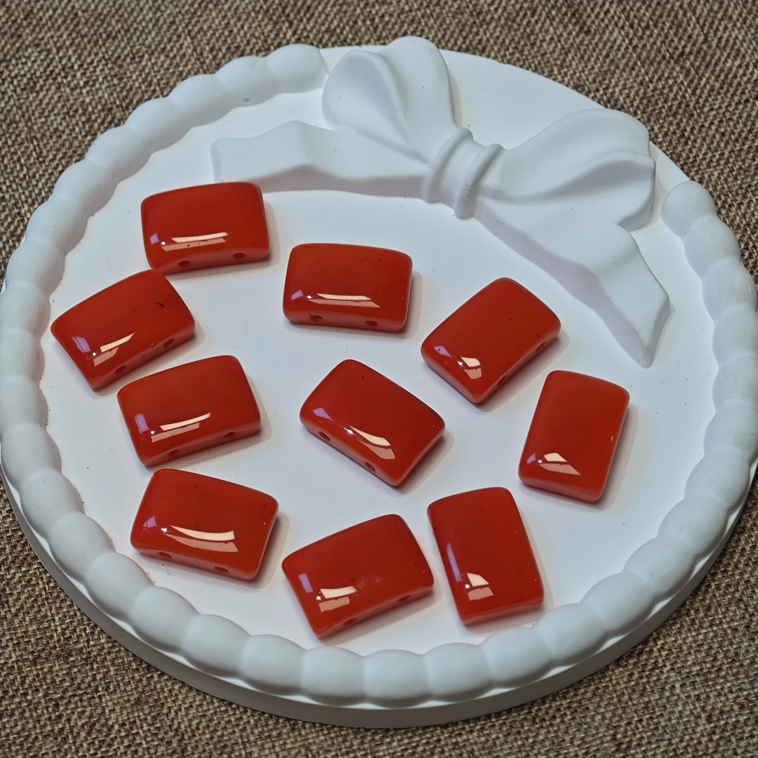 钉铛手作【原料色琉璃双孔手牌】专场创意DIY