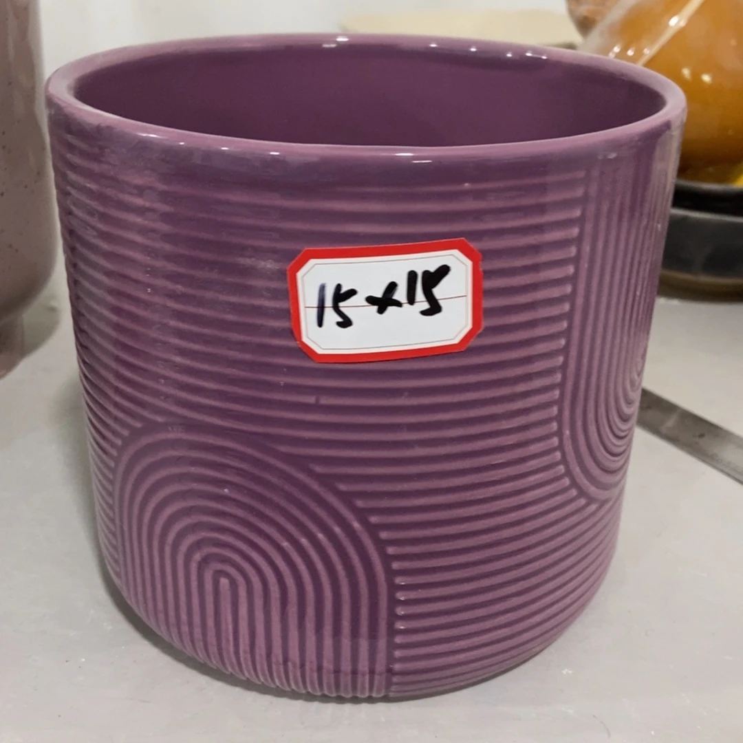 红陶高温陶瓷花盆