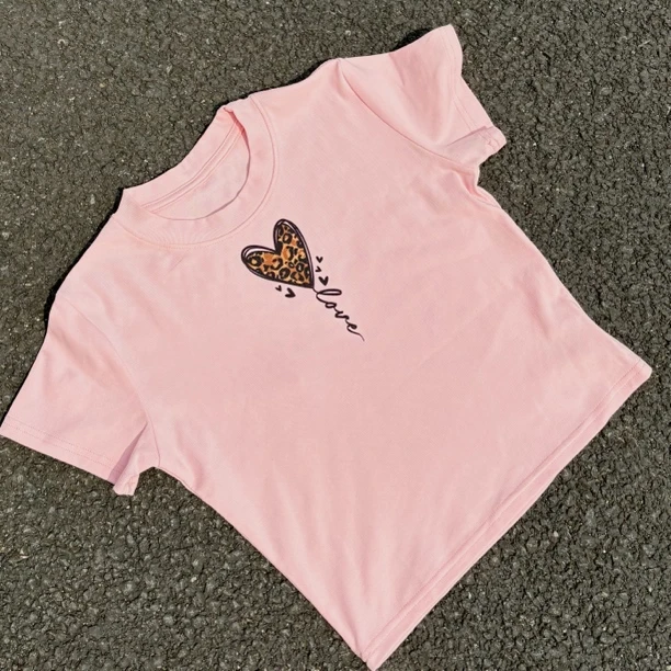 圆领女休闲夏季卡通印花短袖T恤上衣百搭修身