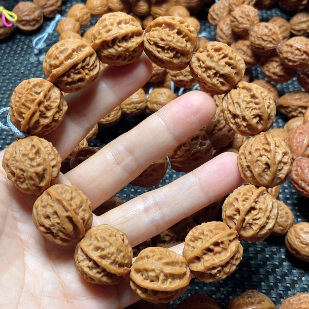 A***熙桃核手串粗筋八棱