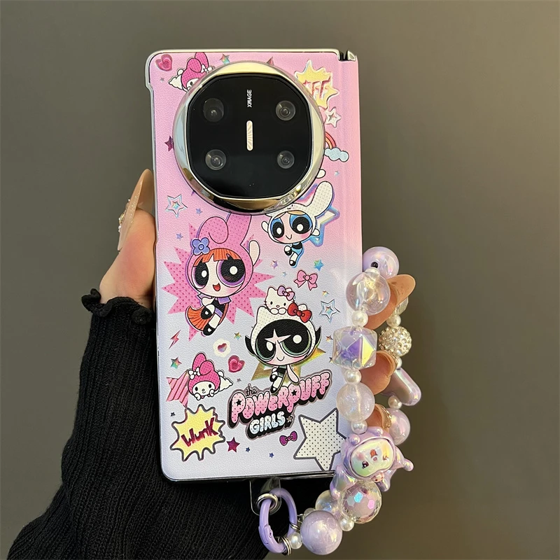 极光飞天小女警适用华为matex6/x5典藏版折叠屏手机壳oppofindn5