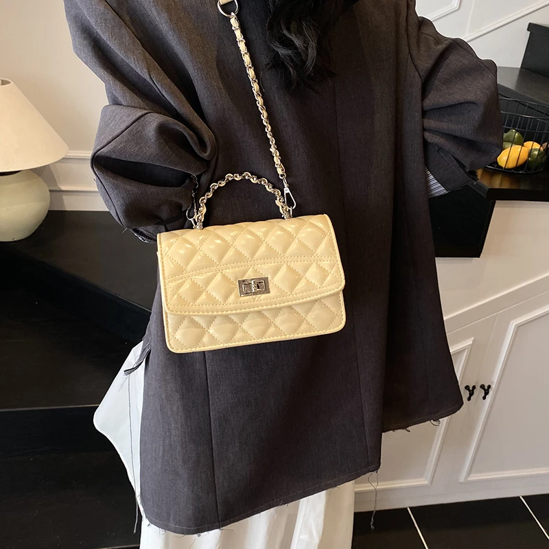 新款包包女2025夏季潮时尚百搭单肩包菱格多层链条斜挎包