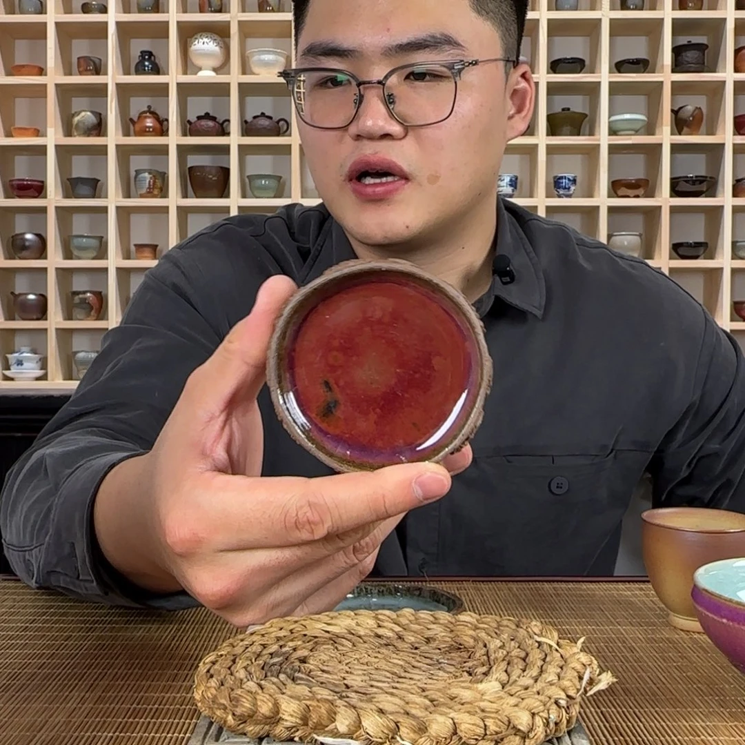 福利平阳窑手作钧釉矸子泥杯垫
