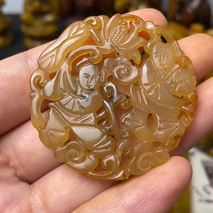 未镶嵌蛇纹石玉颈饰27