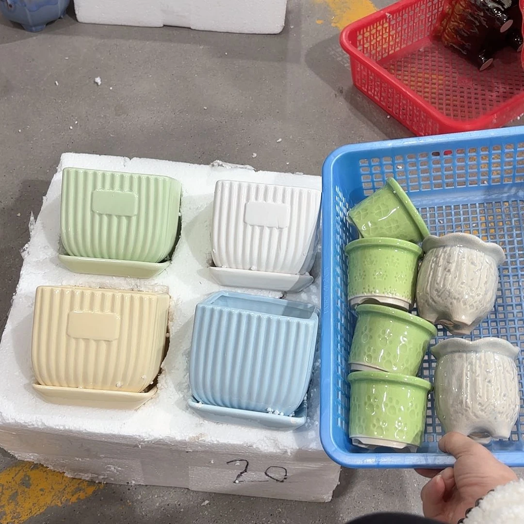 陶瓷陶瓷花盆，多肉花盆