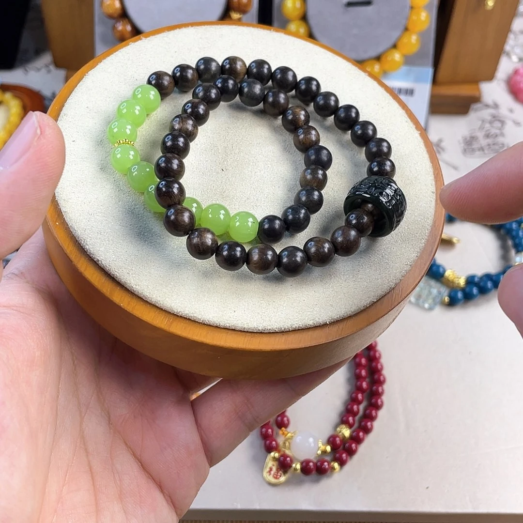 和田玉手饰银S925镀金镶嵌