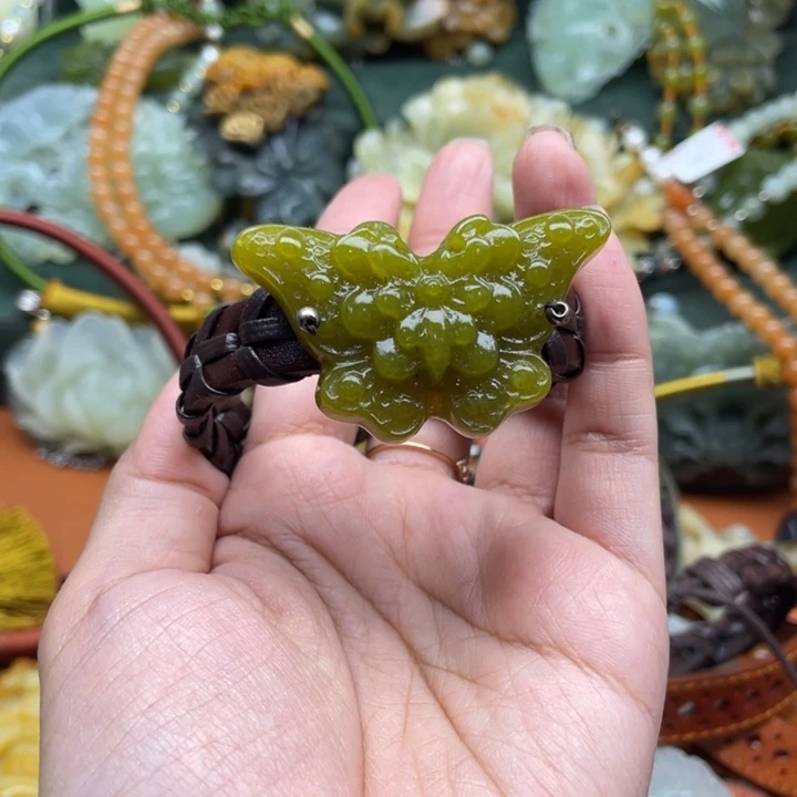 蛇纹石玉手牌合金