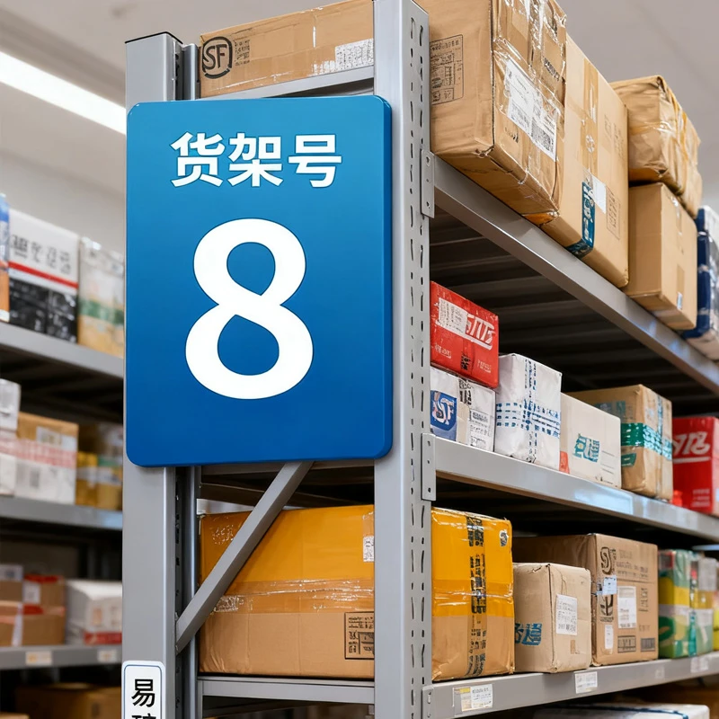 菜鸟驿站货架标识牌兔喜多多快递号码牌货架序号牌提示牌快递点提