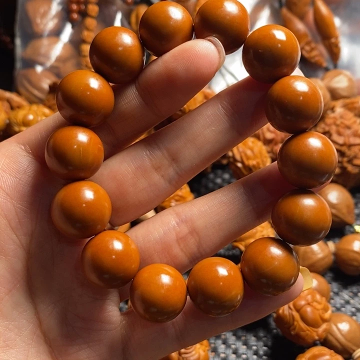 橄榄核吊坠正圆光珠