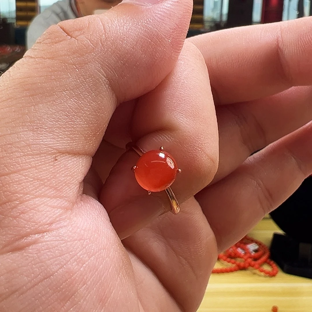 南红玛瑙未镶嵌手链