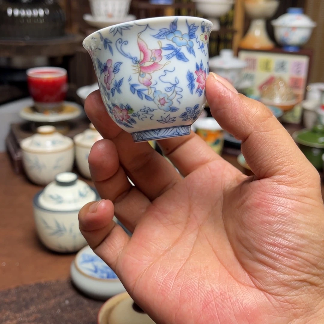 不***呢素铭品瓷釉下彩茶具