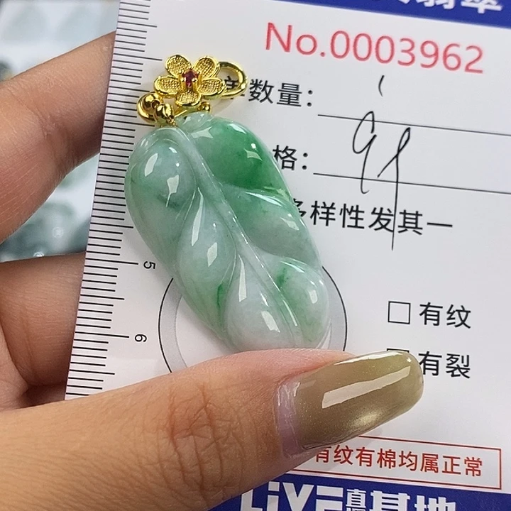 翡翠未镶嵌颈饰3962