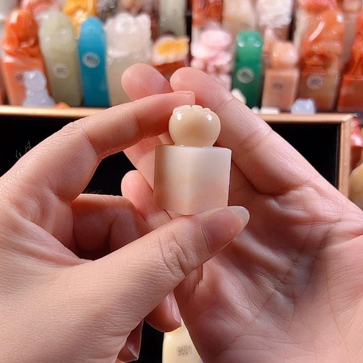 寿山石印石小**?手工定制2厘米，苹果