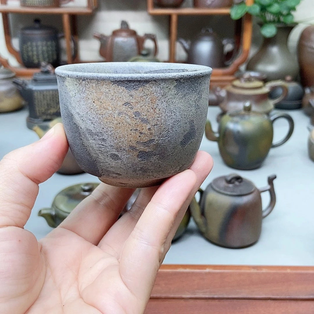 钦州坭兴陶柴烧杯