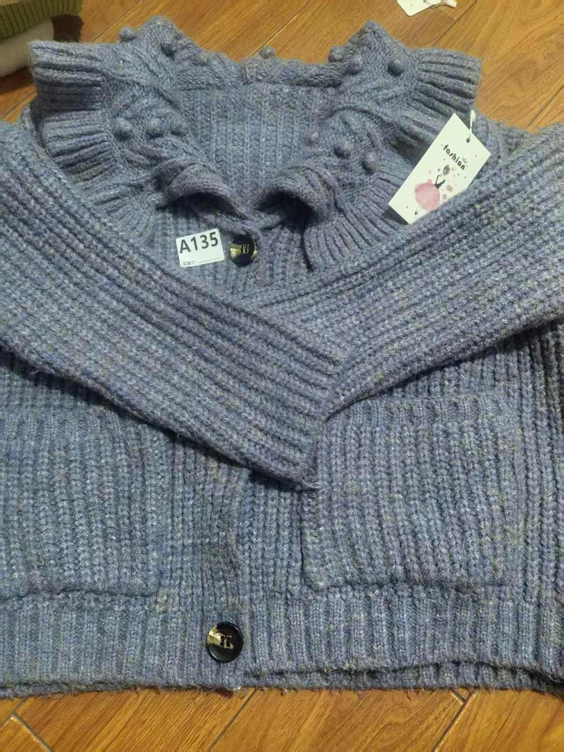 135毛衣针织开衫冬款女休闲百搭时尚长袖