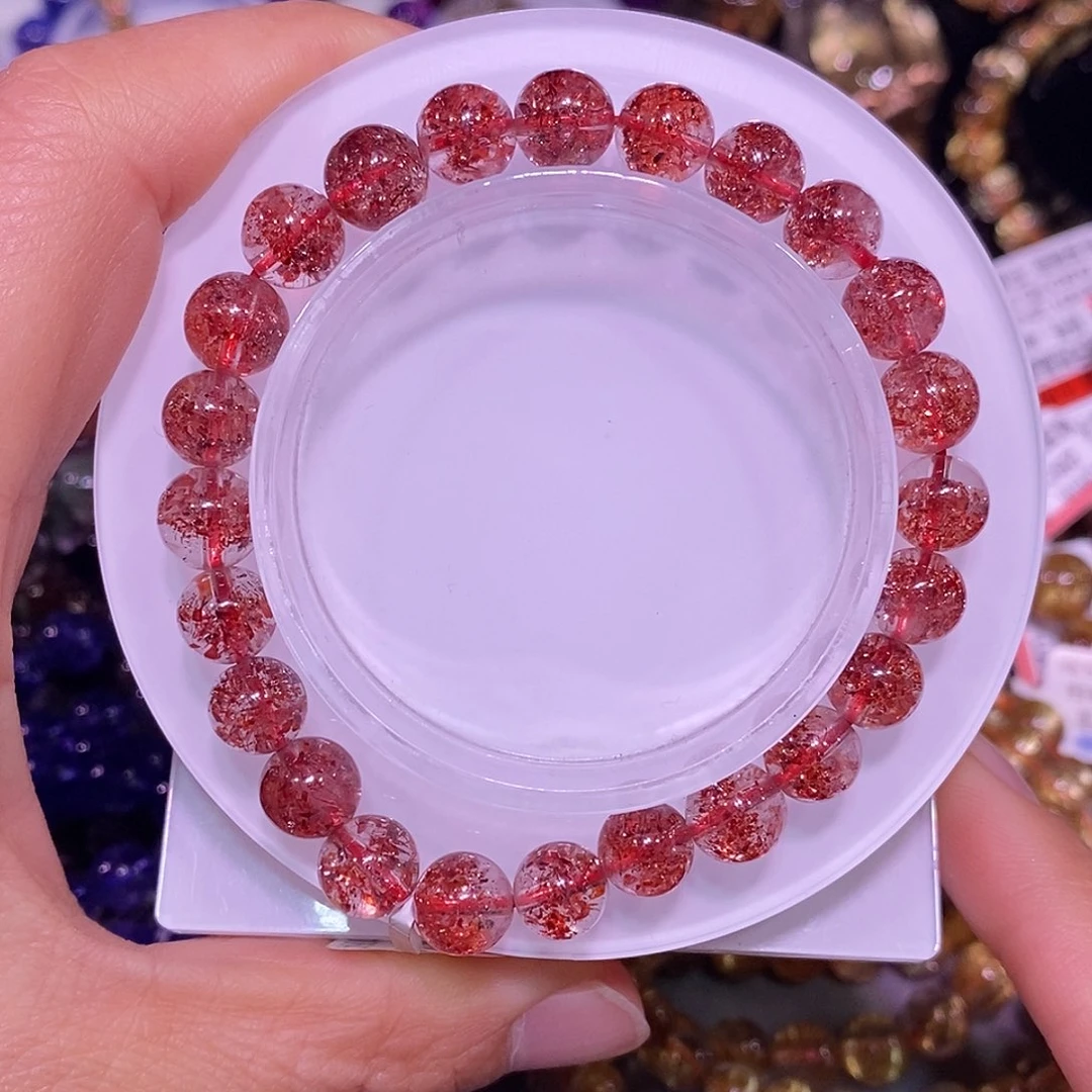 未镶嵌手链水晶金草莓8