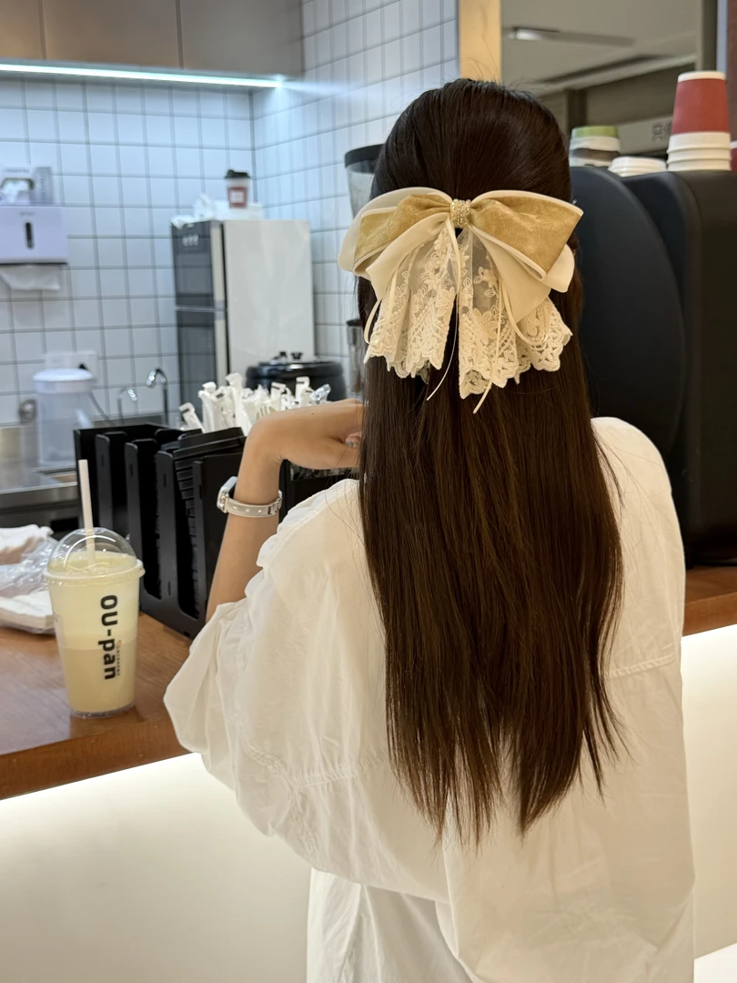 香云纱甜美结发饰简约ins百搭缎面超仙气质仙女抓夹发夹头饰优雅