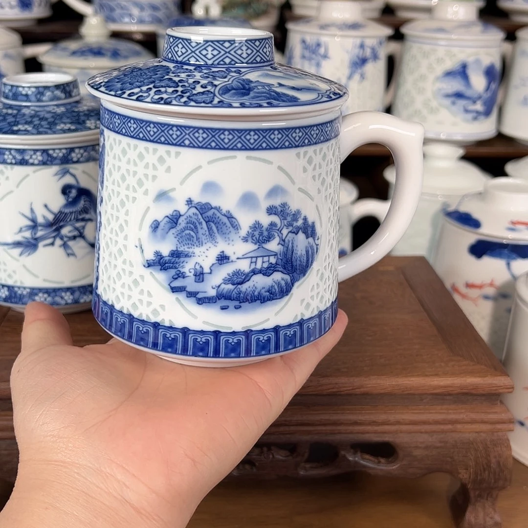 景德镇高温陶瓷办公杯家用