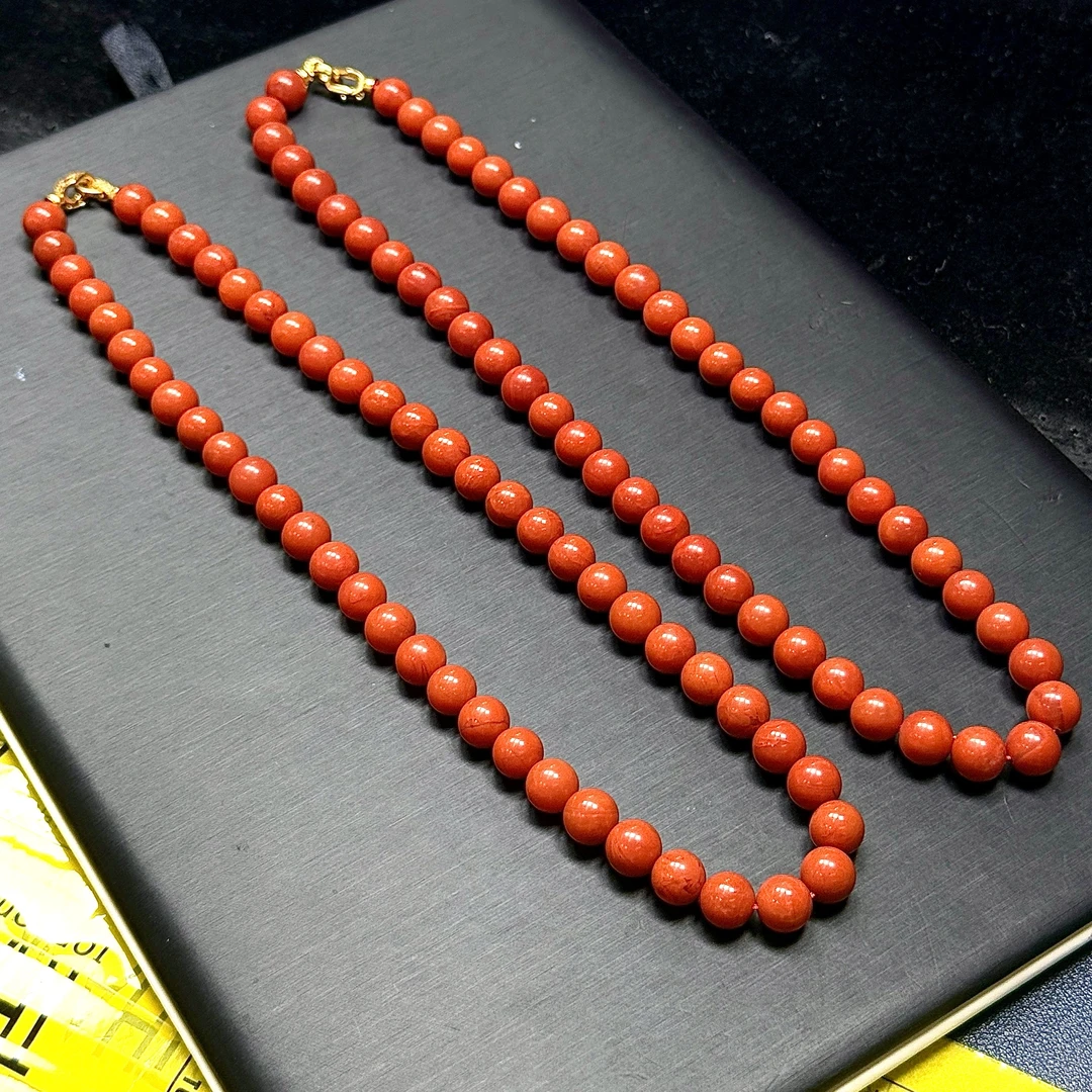【ZY】南红玛瑙项链-约9mm（多样性发其一）