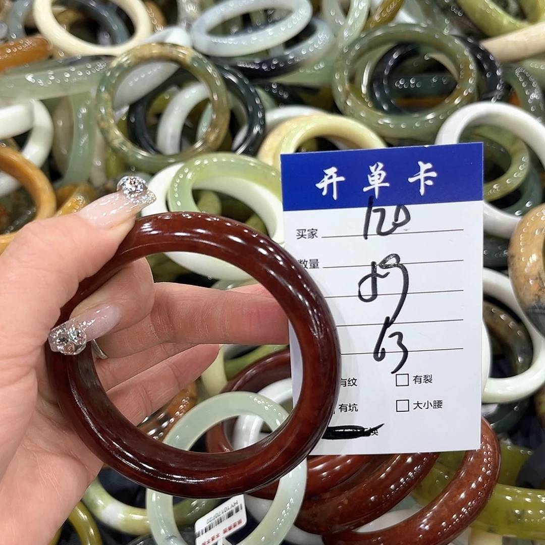 灵***龙未镶嵌蛇纹石玉手镯