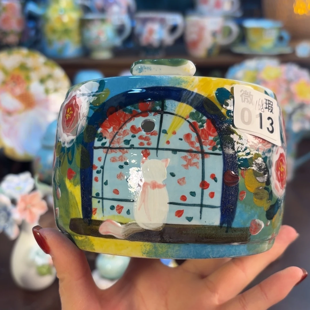 飏***意景德镇手绘高温釉下彩陶瓷茶具