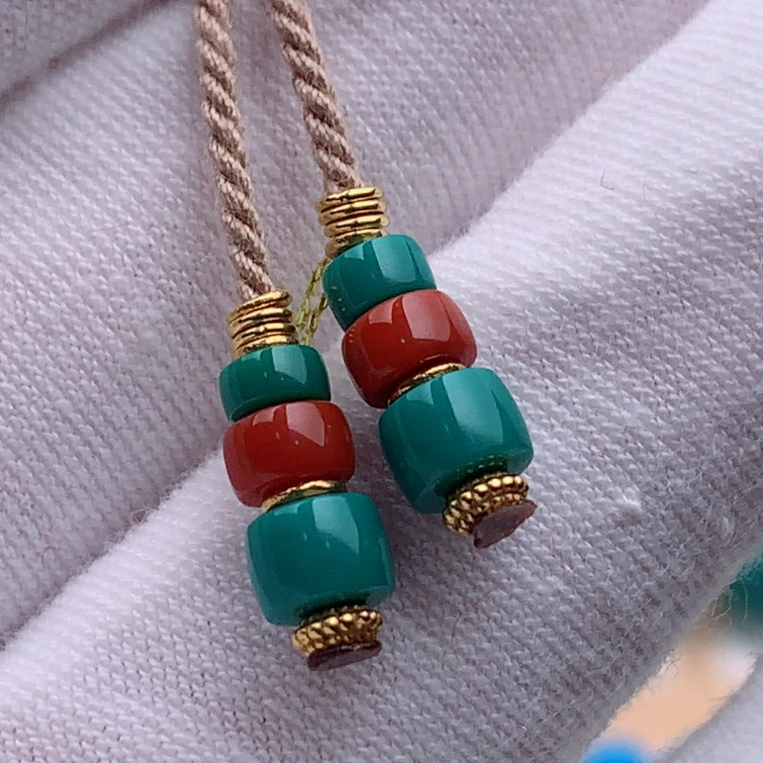 18K金镶嵌绿松石珠宝奇石