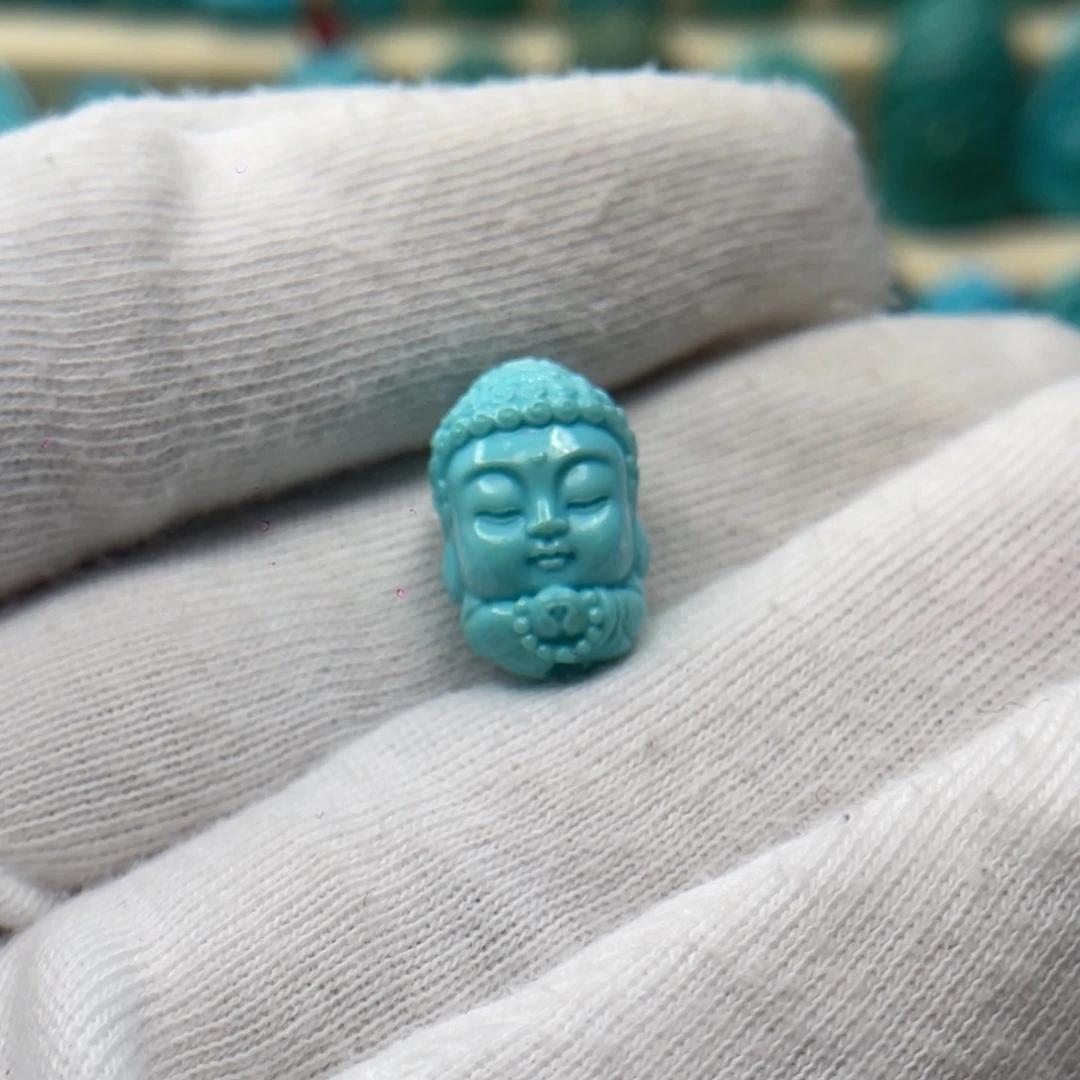 绿松石未镶嵌颈饰卡10.8-16.2-9.7