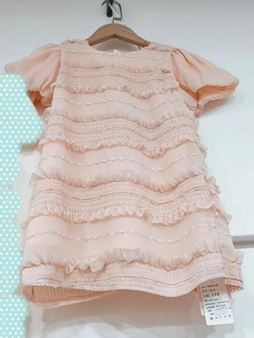 女童夏季雪纺公主连衣裙洋气轻奢网红款式