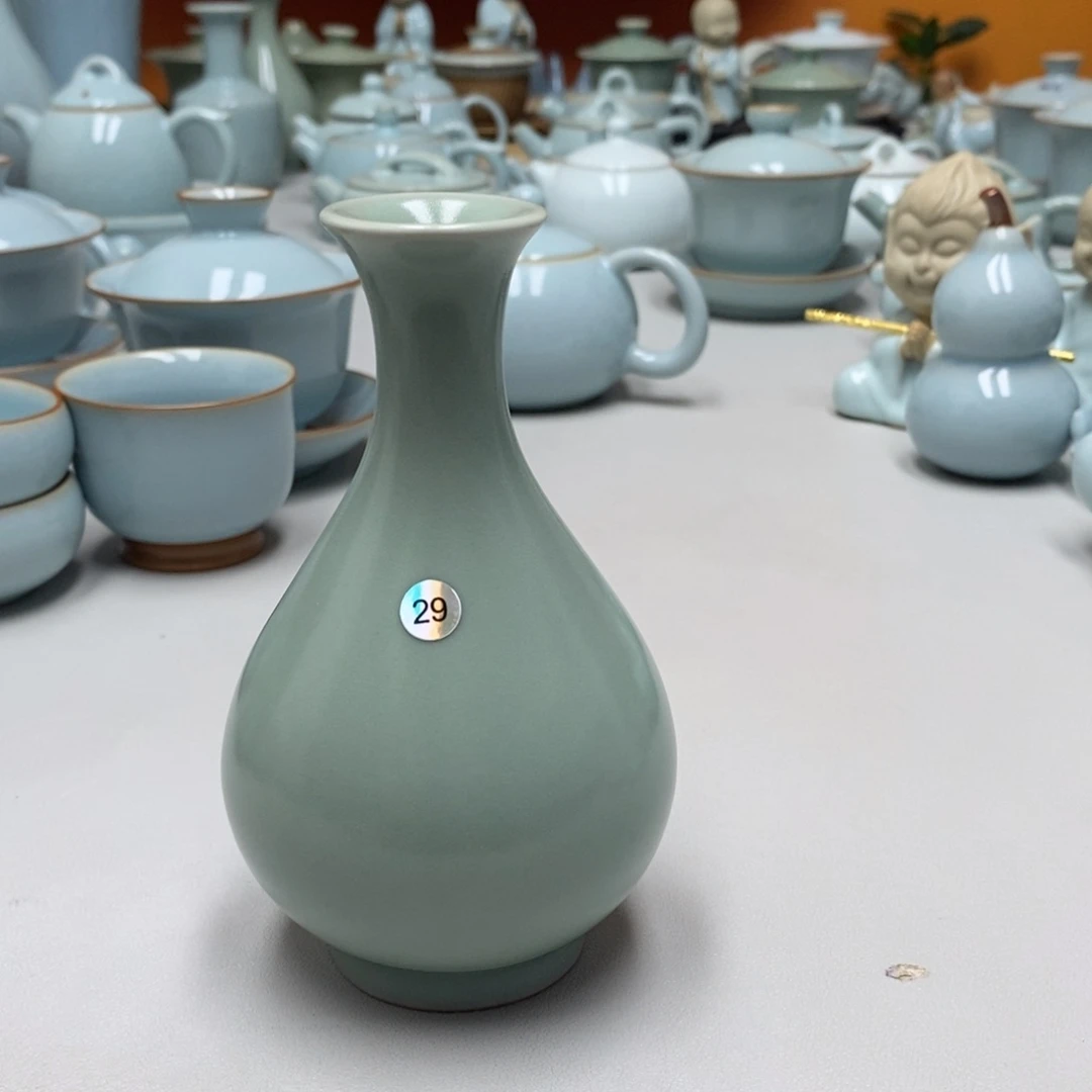 咖****糖仿古玉壶春瓶瑕29无礼盒