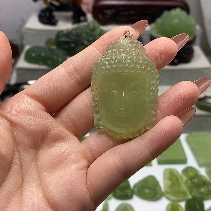 未镶嵌蛇纹石玉挂件道****·
