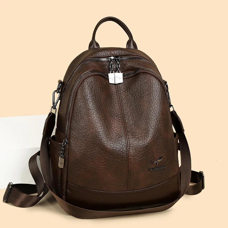 正品专柜女士韩版复古双肩包2025新款妈妈逛街旅游旅行大容量背包