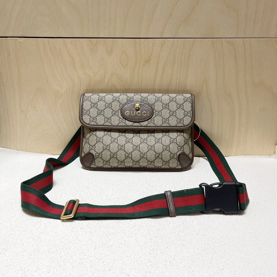 95新 GUCCI/古驰 虎头腰包8300FH00065
