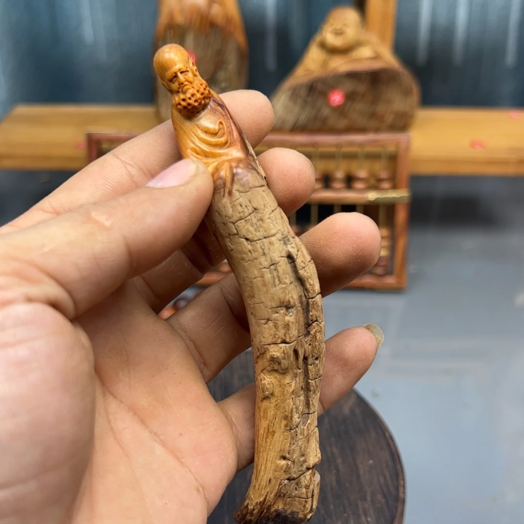 大***你木崖柏木摆件手把件